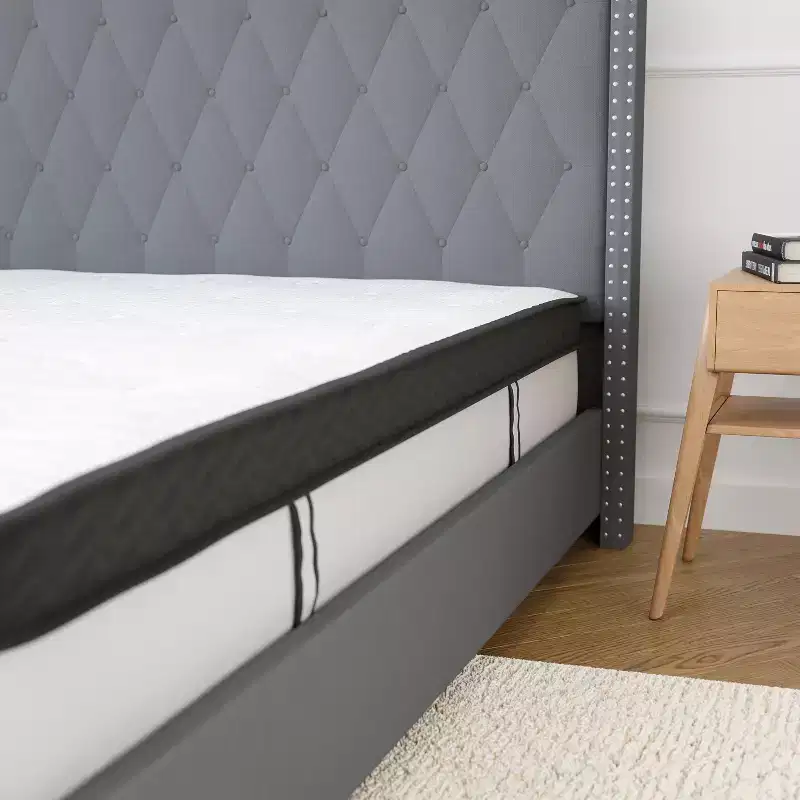 Merrick Lane Hulen 12 Inch Hybrid Pocket Spring & CertiPUR-US Certified Memory Foam Mattress
