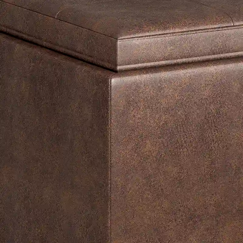 Fabric-Upholstered 3-Piece Ottoman Set