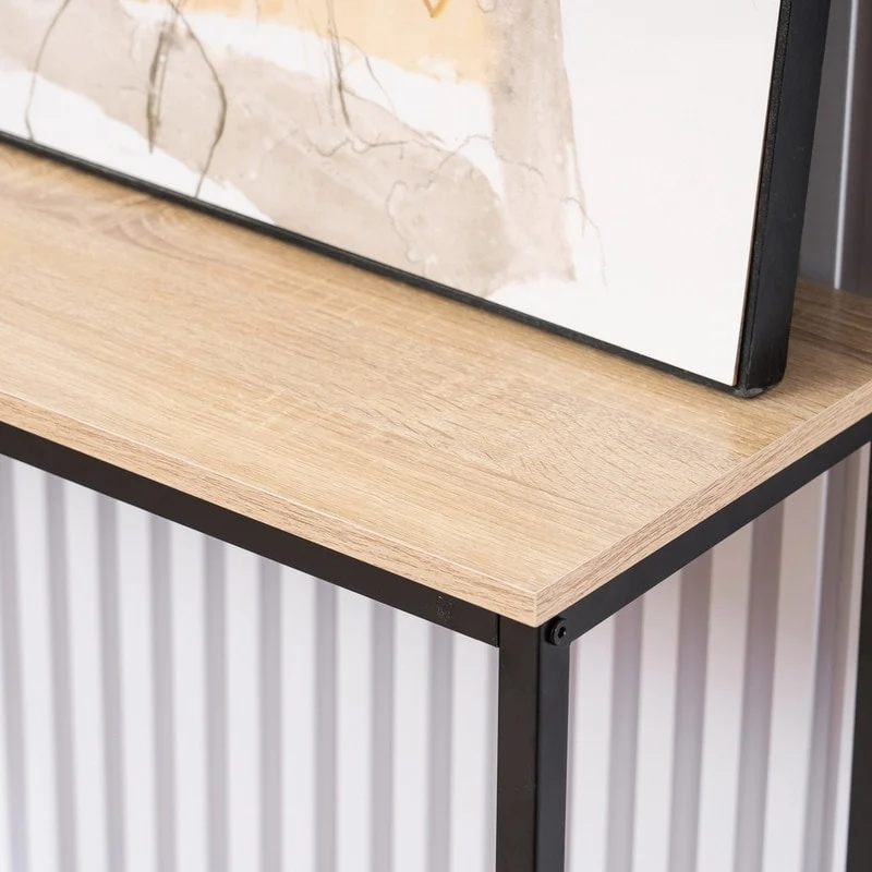 Industrial Metal/ MDF Modern Console/ Sofa Table