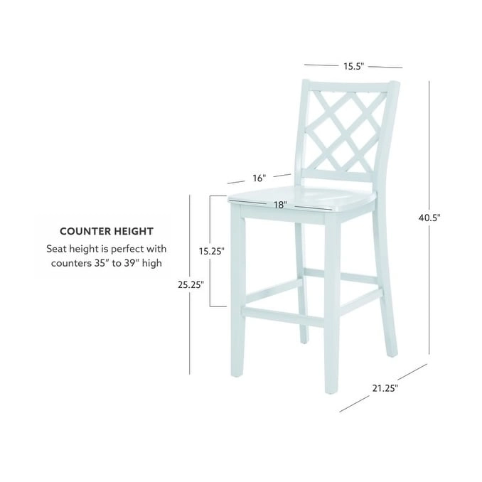 Catron Counter Height Solid Wood Dining Bar Stool