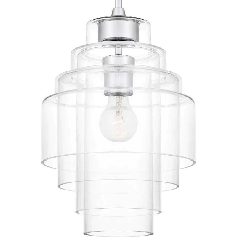 Driscoll 1-Light Polished Chrome Pendant Light
