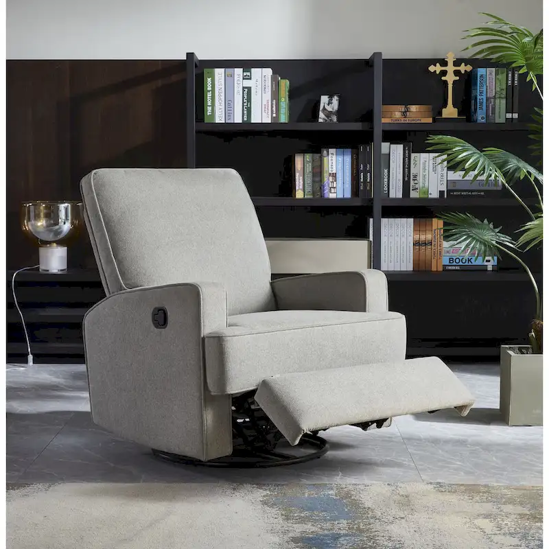 Bailey 32 Wide Manual Swivel Glider, Shell