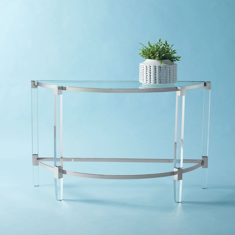 SAFAVIEH Couture Gunel Acrylic Console Table - 47.2  W x 17.7  L x 28.7  H - 47Wx18Dx29H