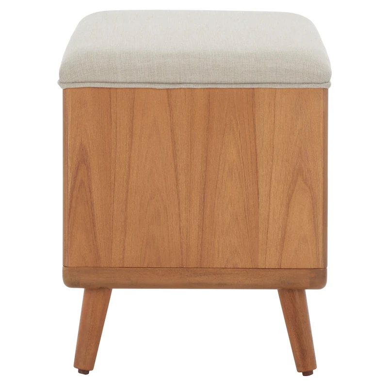 SAFAVIEH Home Collection Solo Open Shelf Bench W/ Cushion - 20 W x 15 D x 18 H