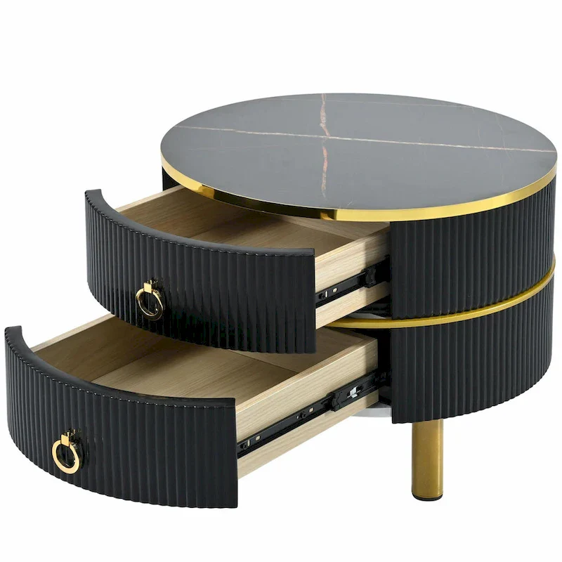 Nesting Coffee Table Set with 2 Drawers