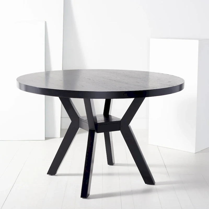 Round Solid Wood Dining Table