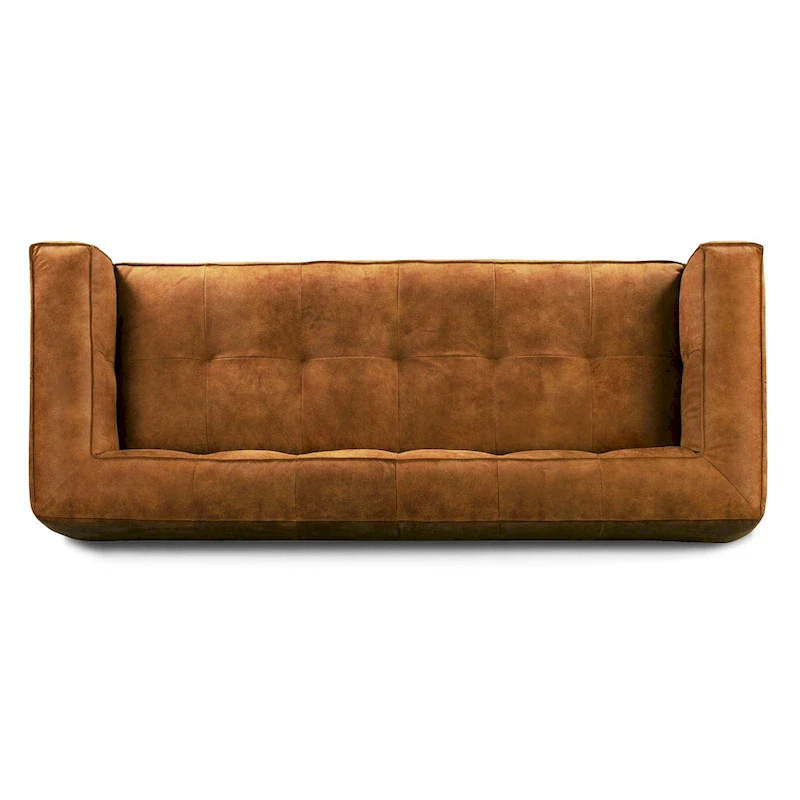 Poly & Bark Capa 92 Sofa - Full Grain Genuine Italian Leather