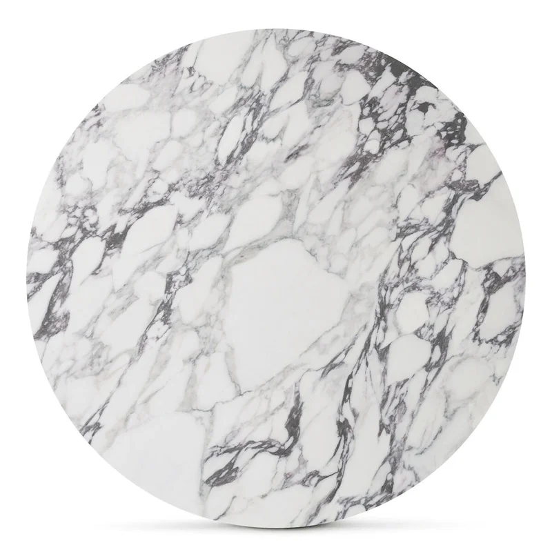 35 Faux Marble Small Round Pedestal Dining Table