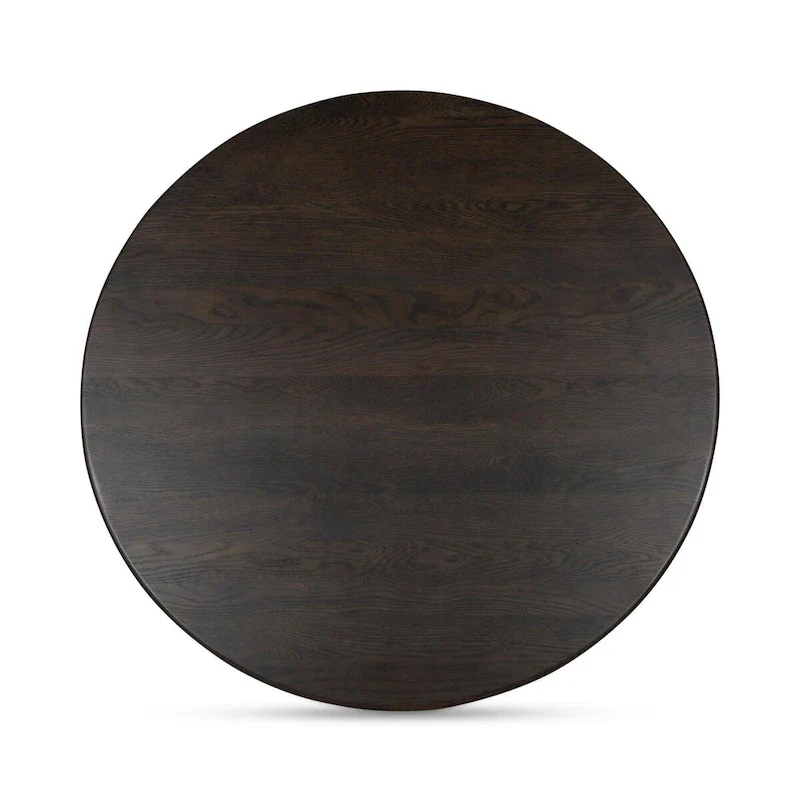 NADAAL STUDIOS Pence, Small Oval Coffee Table, Dark Brown