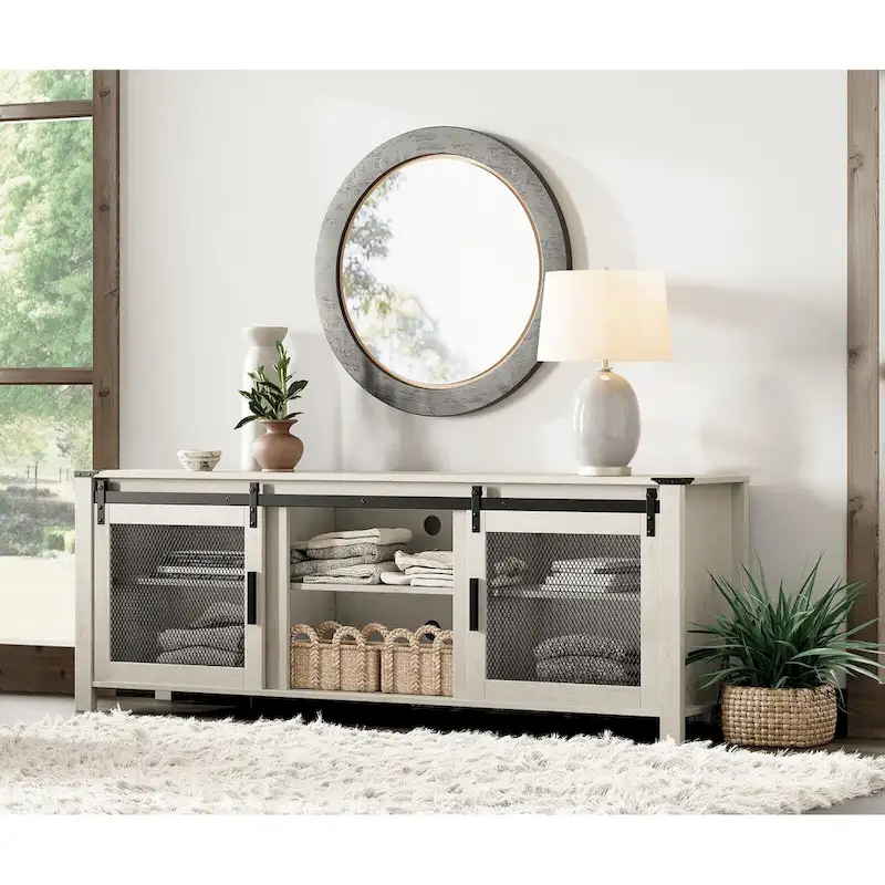 WAMPAT 36 inch 3 Sided Glass Electric Fireplace InsertBlack