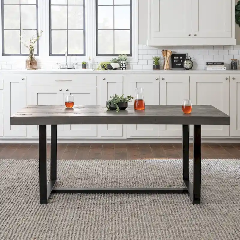 Middlebrook Solid Wood 72-inch Distressed Dining Table