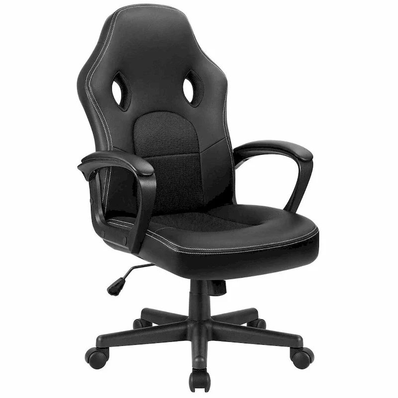 High Back Black Leather Office Gaming Chair