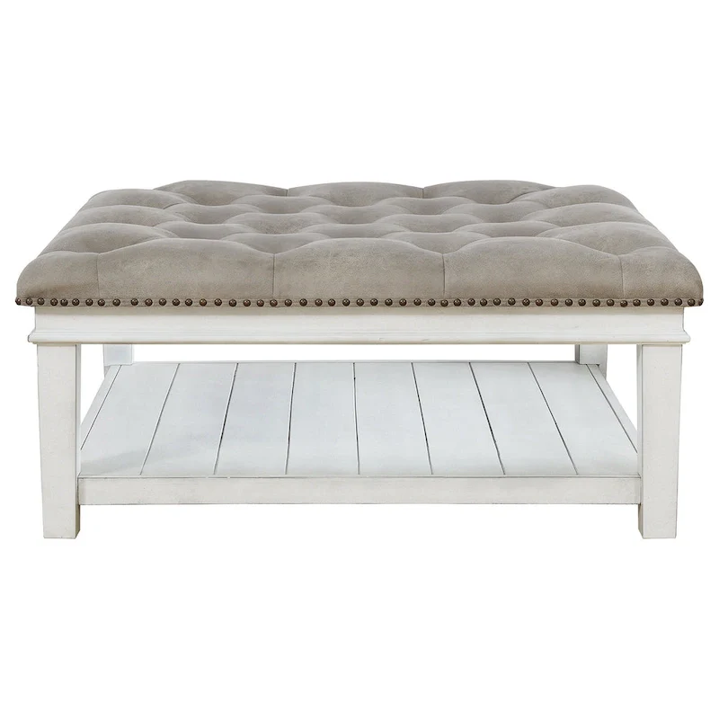 Kanwyn Upholstered Ottoman Cocktail Table - 40 W x 40 D x 18 H