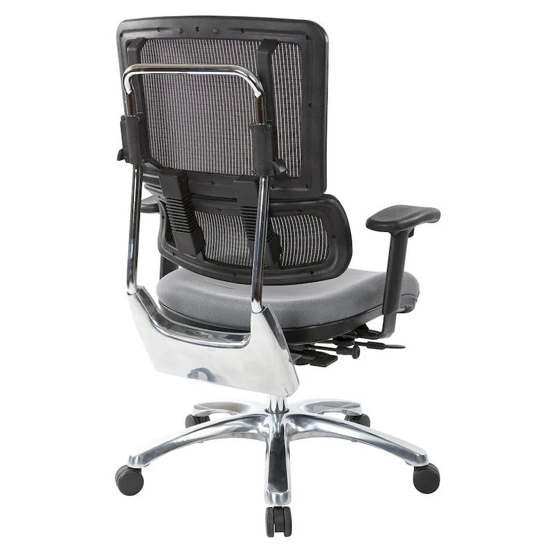 Breathable Mesh Chair with Custom Fabric Seat