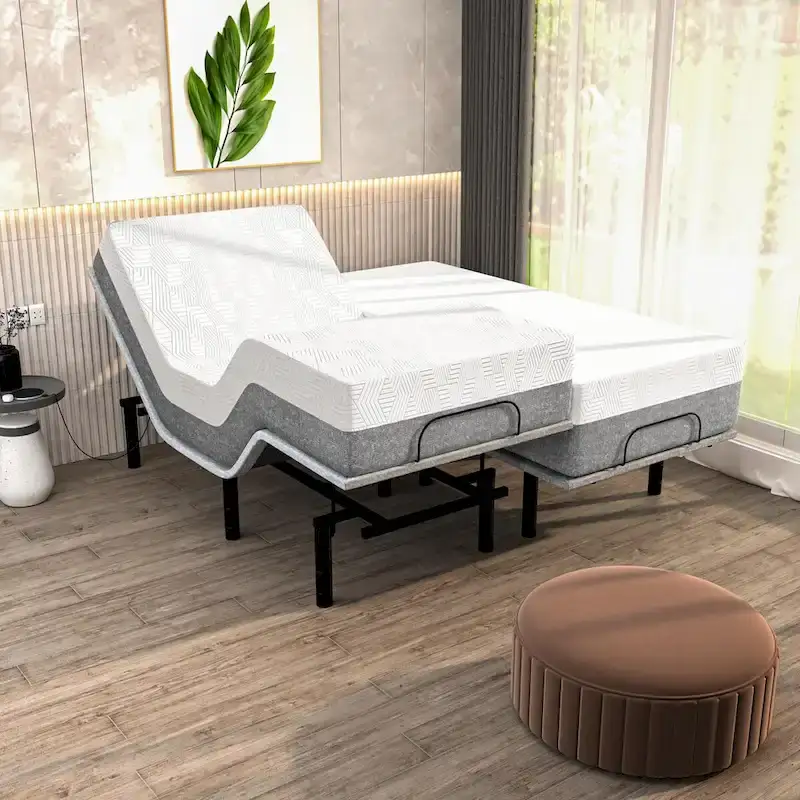 Adjustable Bed Base with 12