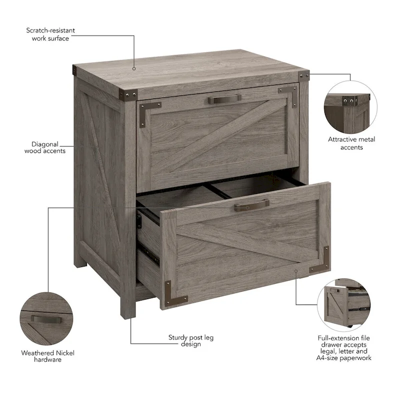 2 Drawer Lateral File Cabinet