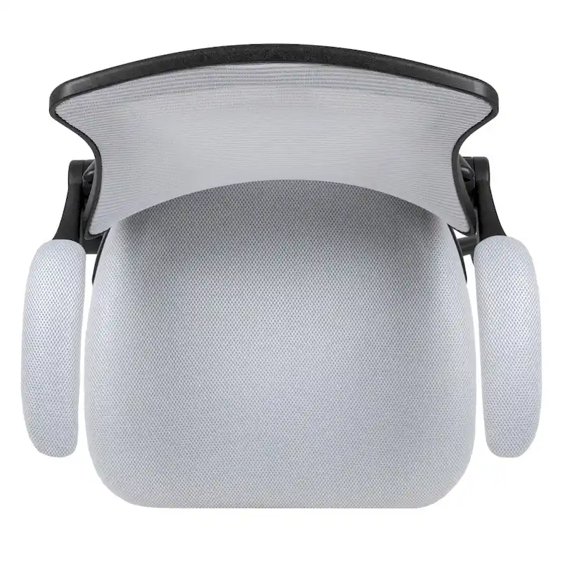 Mid-Back Ergonomic Drafting Chair with Adjustable Foot Ring and Flip-Up Arms