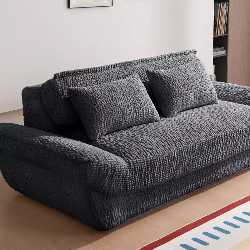 EHMKNP 2-Seater Sailboat Elliptical Sofa  High-Density Compressed Foam Luxury Living Room Couch