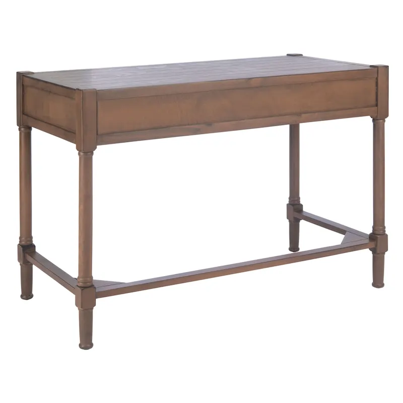 SAFAVIEH Zennure White Washed Grey Writing Desk