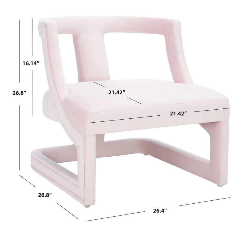 SAFAVIEH Emelie Accent Chair - 27 W x 27 D x 27 H - 26Wx27Dx27H