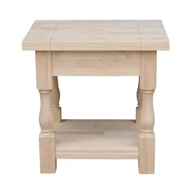 Tuscan End Table - Unfinished - International Concepts