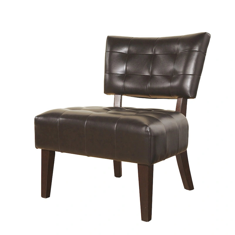 Modern 31 Button Tufted Accent Chair with Kiln-Dried Hardwood Frame and Oversized Seat