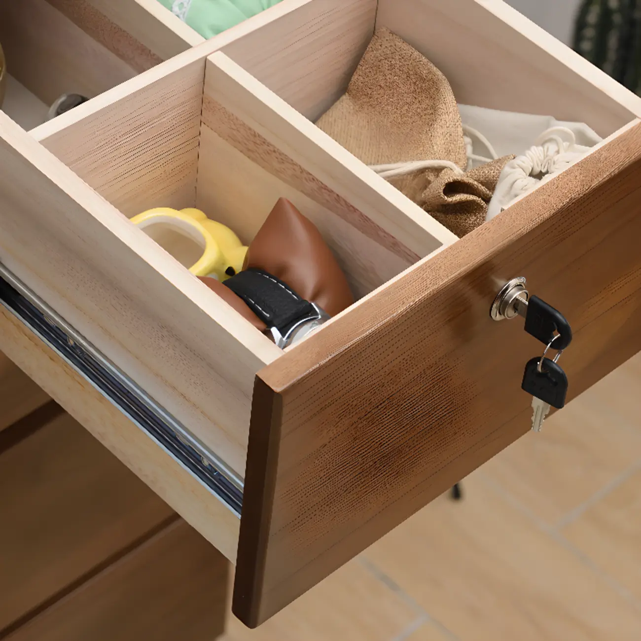 Classic Wooden Double Dressers with 7-Drawer