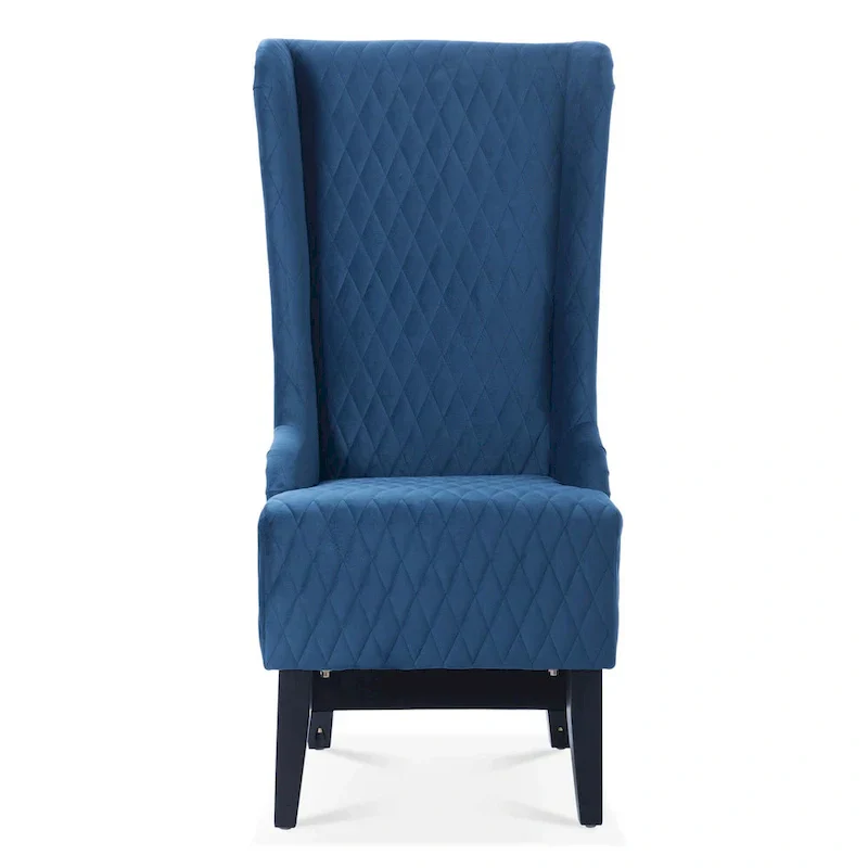 Christopher Knight Home - Evelyn High-Back Velvet Wingback Chair with Wooden Legs