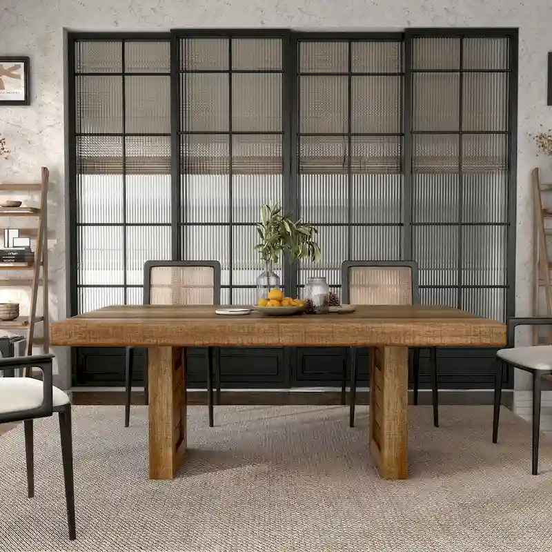 Furniture of America Anaisha Rustic Solid Wood 68-inch Dining Table
