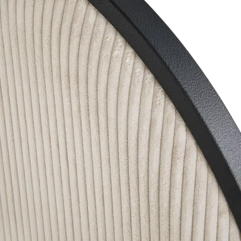 Choteau Black Finish Metal Gray Fabric Queen Bed by iNSPIRE Q Modern