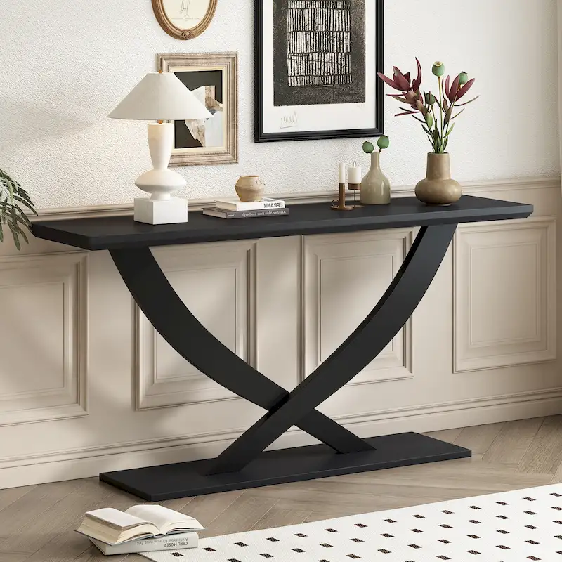 Christopher Knight Home - Mirod Modern Rustic Console Table with Cross-Leg Design for Living Room and Bedroom
