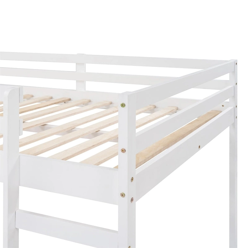 Merax Full Loft Bed with Slide