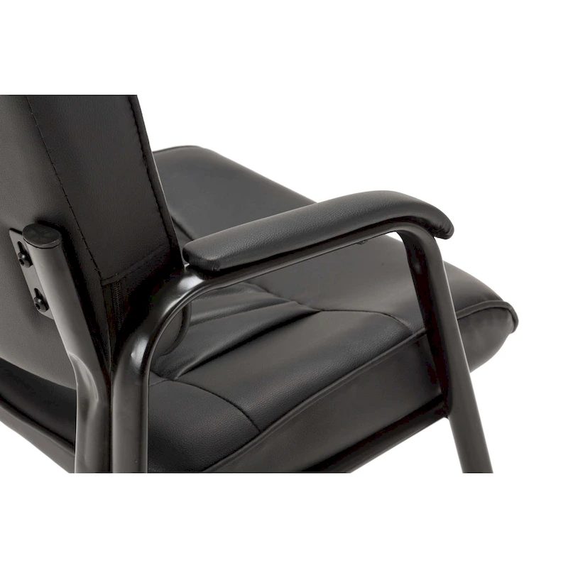 BTExpert Premium Leather Office Executive Waiting Room Guest/Reception Side Conference Chair
