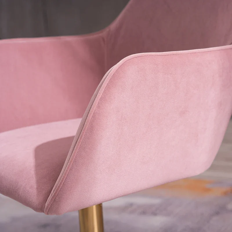 Home Office Chair With Gold Metal Legs