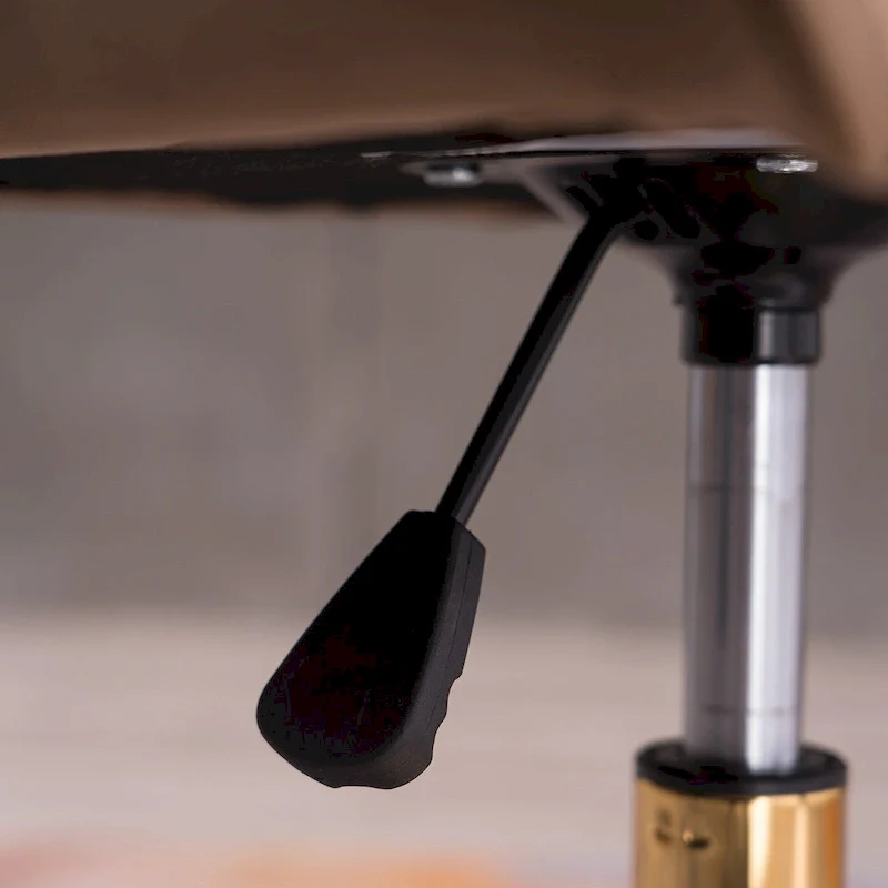 Home Office Chair With Gold Metal Legs