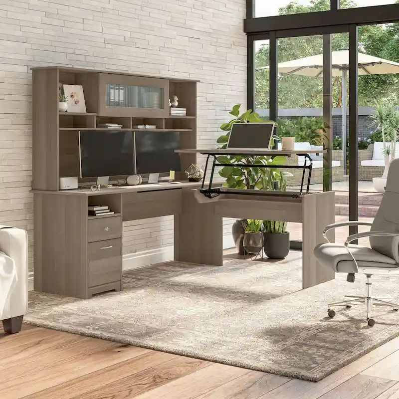 Cabot 72W Home Office Computer Desk with Drawers by Bush Furniture