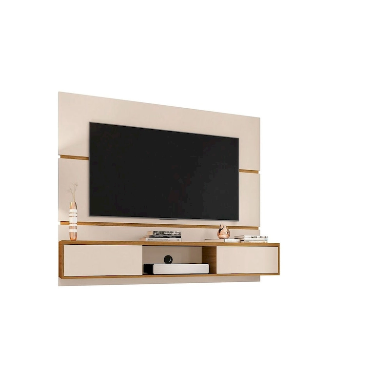 Vernon Mid Century Modern Wood 62.99 In. Floating Living Room Entertainment Furniture