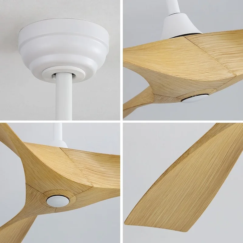 52  Wood Ceiling Fan with Remote Control