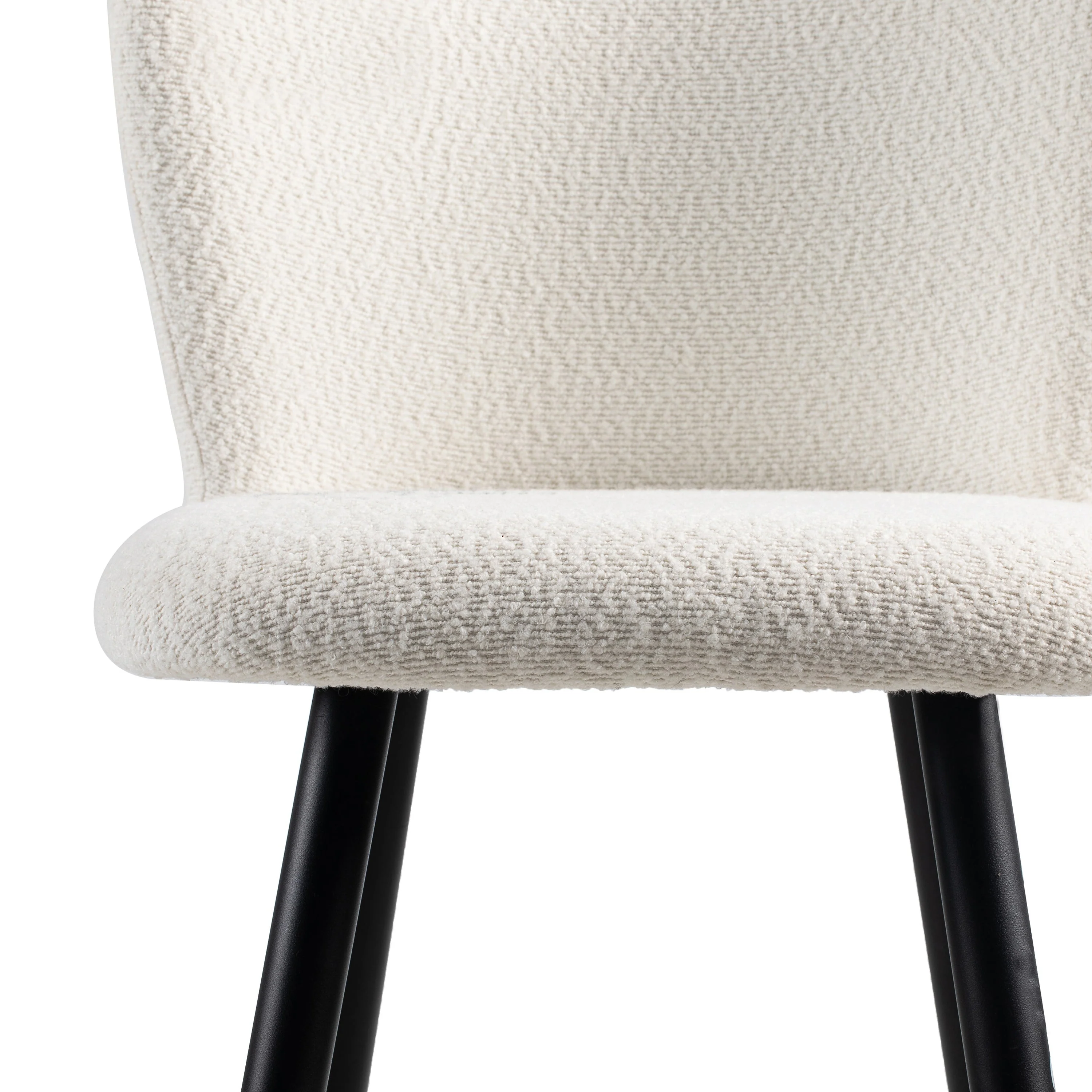Modern Beige Upholstery Fabric Bar Stools with Footrest