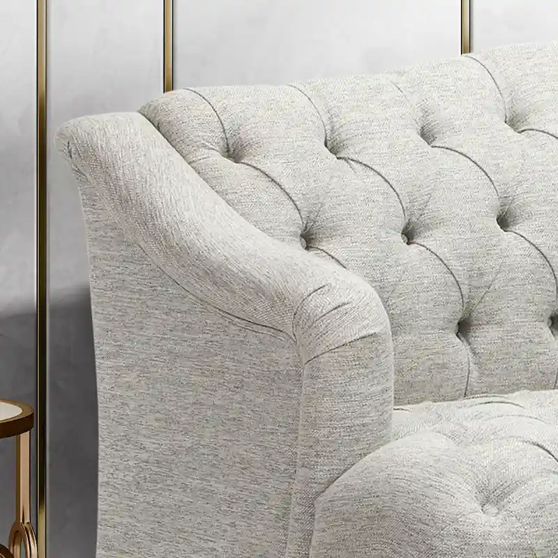 Adelia Modern 3-seat Tufted Fabric Sofa by Christopher Knight Home