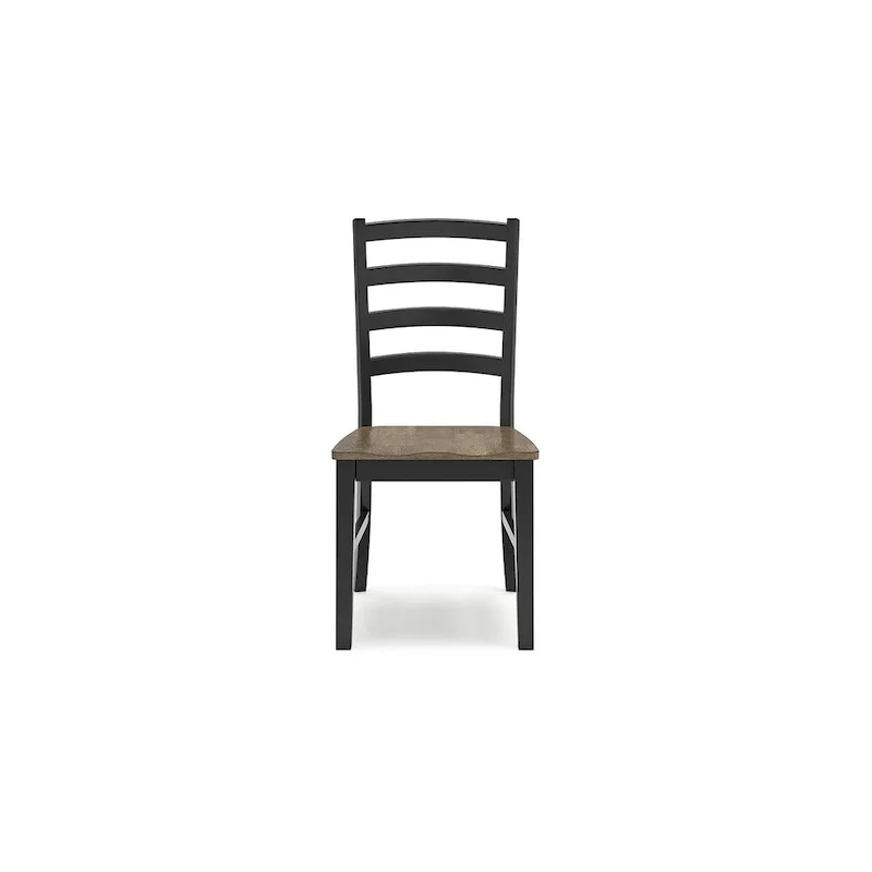 Signature Design by Ashley Wildenauer Brown/Black Dining Chair - 19  W x 23.25  D x 39  H
