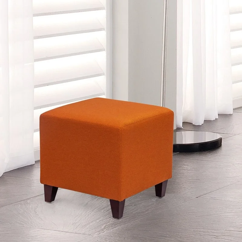 Adeco Simple British Style Passionate Cube Ottoman Footstool