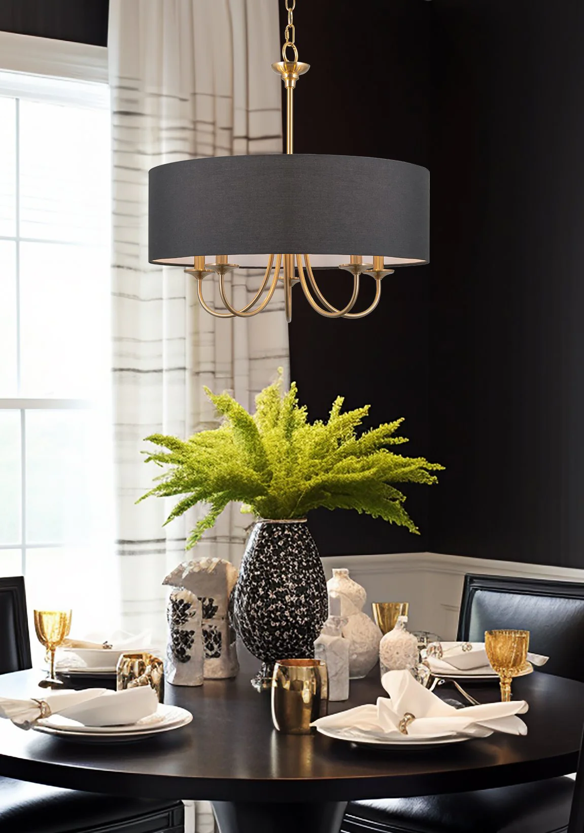 Quinn 22 Traditional 5-Light Hanging Chandelier