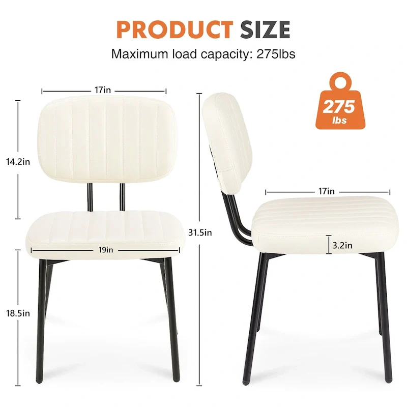 Upholstered Mid Century Modern Kitchen Dining Room Accent Chairs