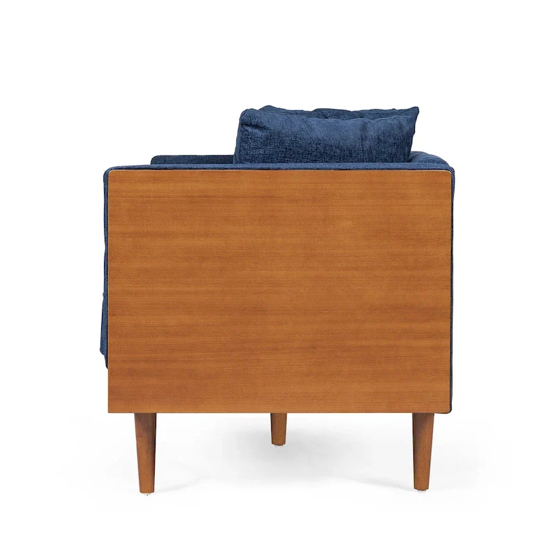 Tufted Loveseat with Accent Pillows