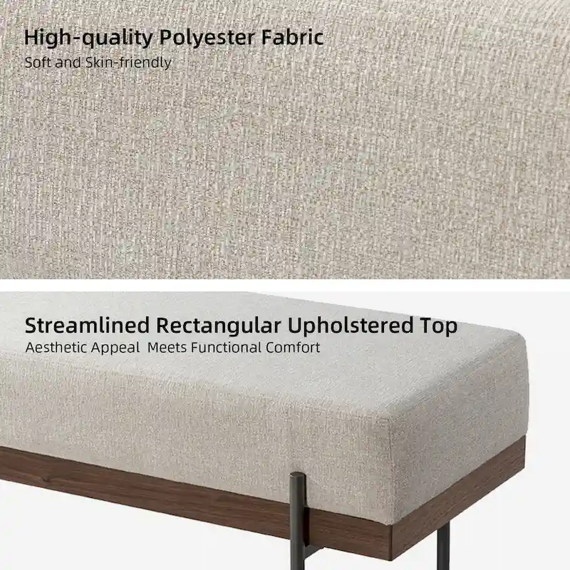 Damacio Entryway Bench with Removable Pillow