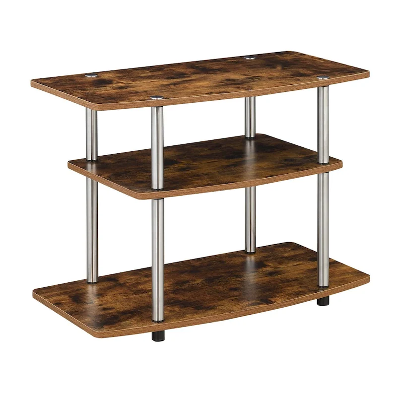 Convenience Concepts Designs2Go No Tools 3 Tier TV Stand