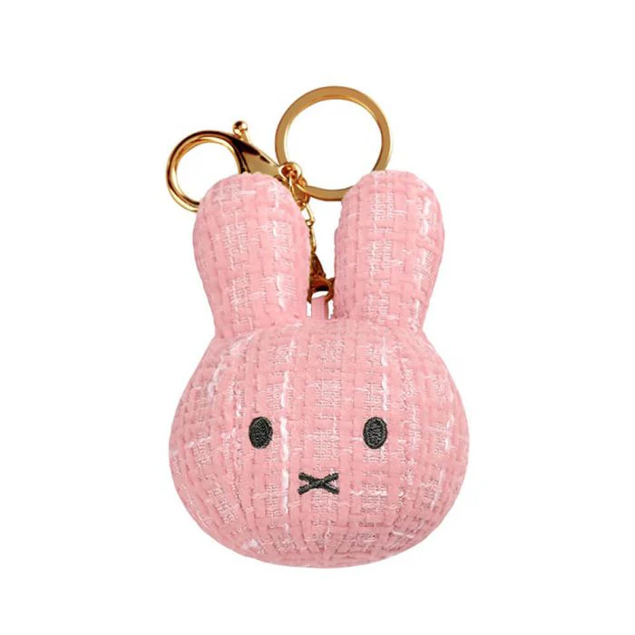 Miffy Plush Keyring Pink 11cm