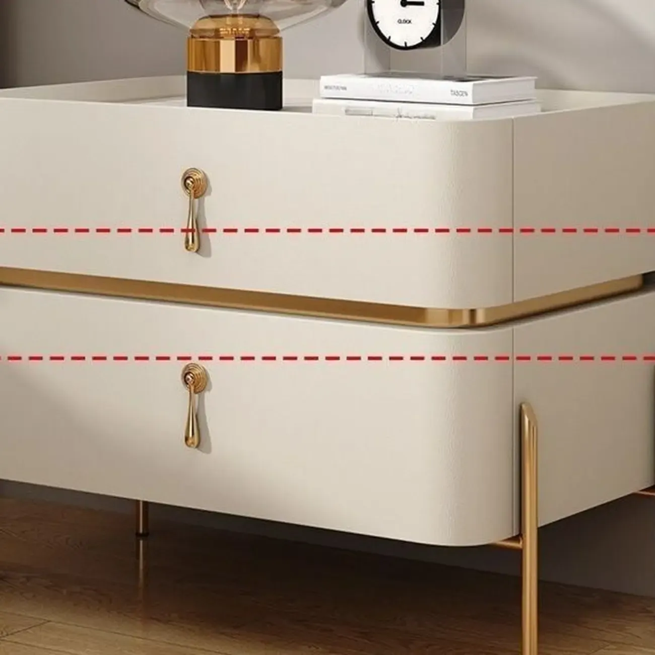 Modern Bedside Table with Sintered Stone Top