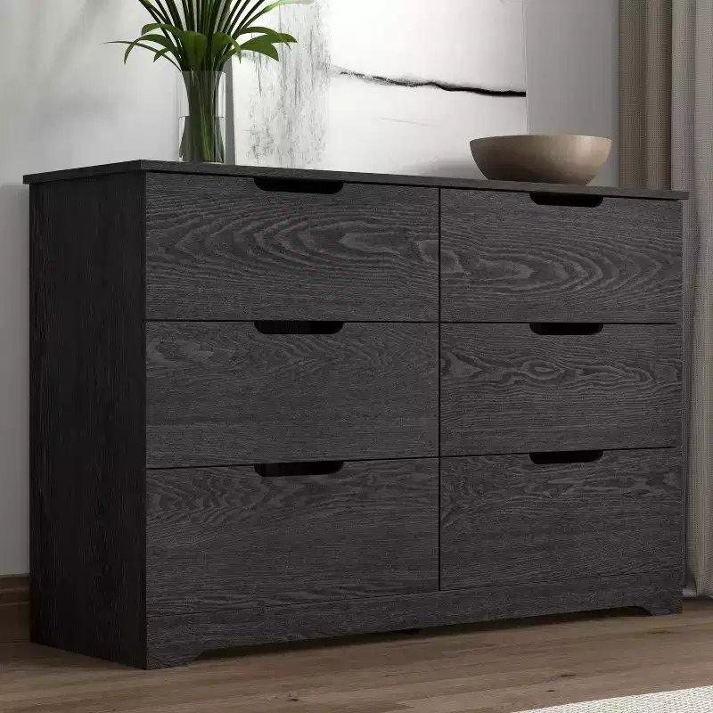 Galano 6 Drawer Dresser with Manufactured Wood Construction 47 W  15.6 D  31.7 H